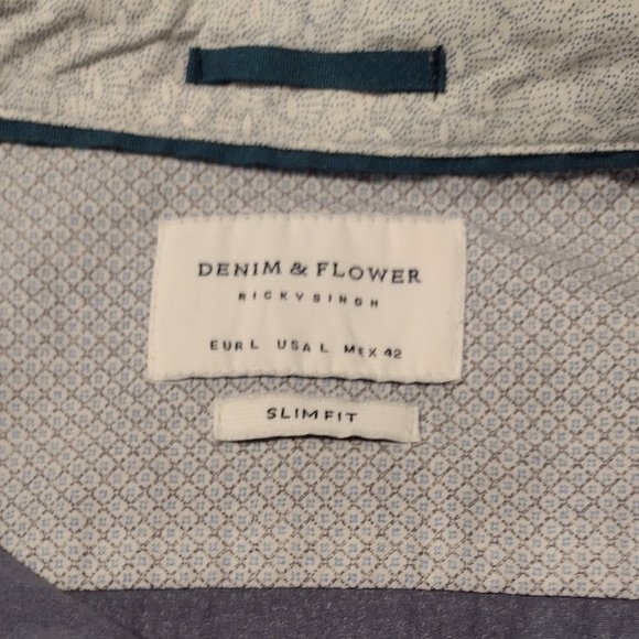 Denim & Flower Men's Slim Fit Shirt - Picture 3 of 6